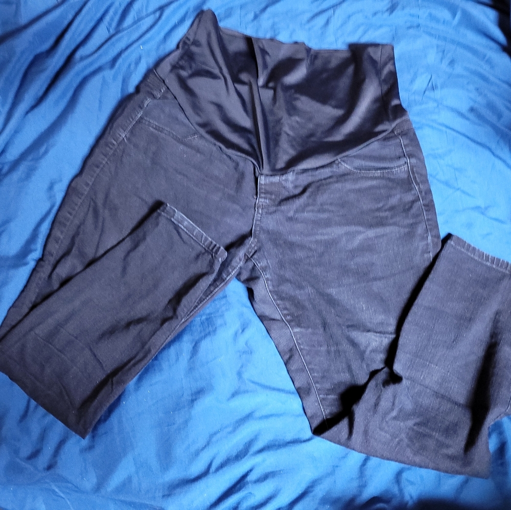 Skinny half panel maternity jeans